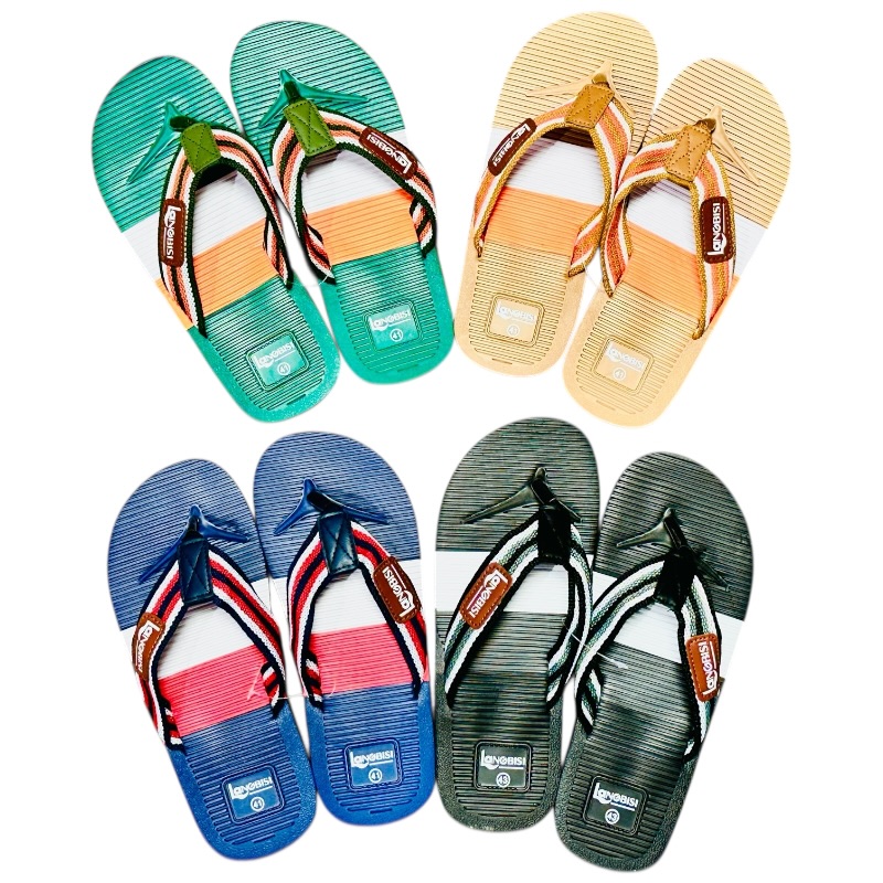 Flipflop men 40-45 widestripe 4 ass