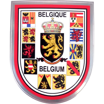 Sticker B3 Belgium Provincies