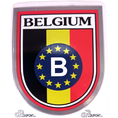 Sticker 4107 Belgium + B