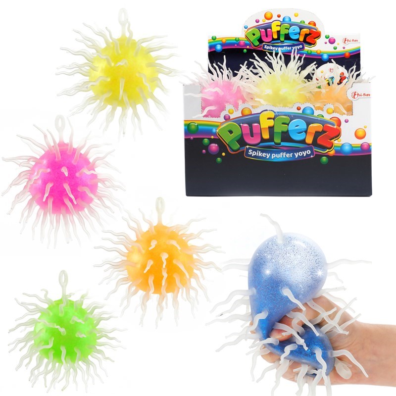 Pufferz Pufferbal -Super Shiny Spikey- 8Cm 6Ass