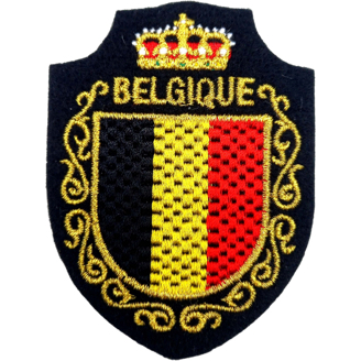 Embr. Badge 457F Belgique Flag F