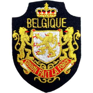 Embr. Badge 474F Belgique Crest F