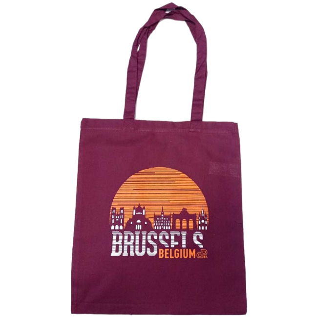 Cotton Bag Brussels Sunset Burgundy
