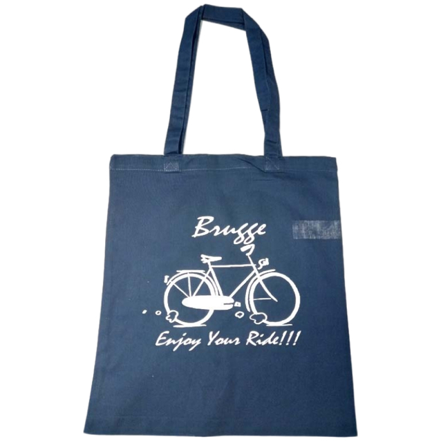 Cotton Bag Brugge Ride Navy