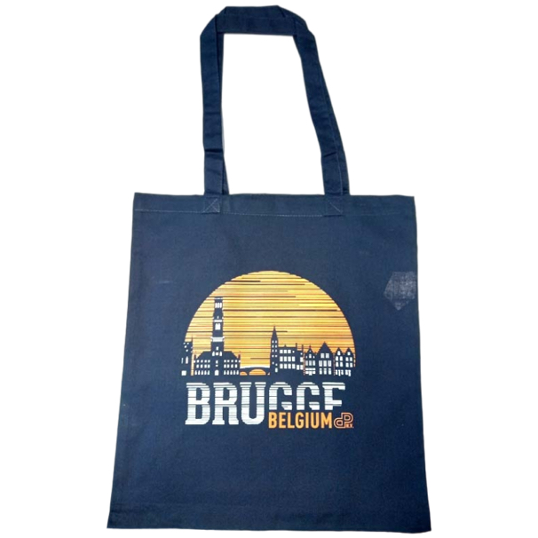 Cotton Bag Brugge Sunset Navy