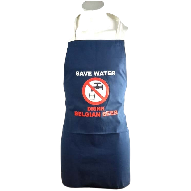 Apron Save Water Navy
