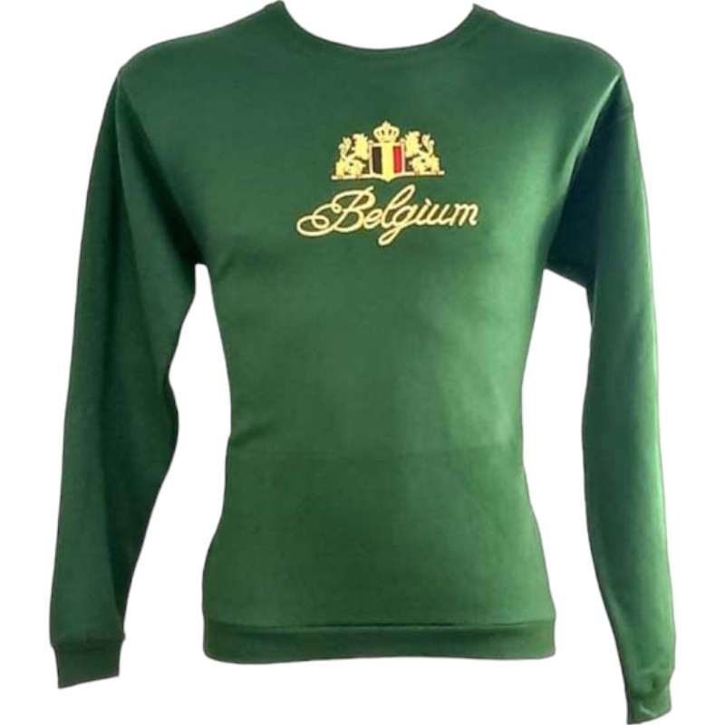 Sw-Sh Non-Hooded Belgium Embroidery B.Green