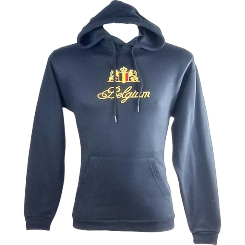 Sw-Sh Hooded Belgium Embroidery Navy