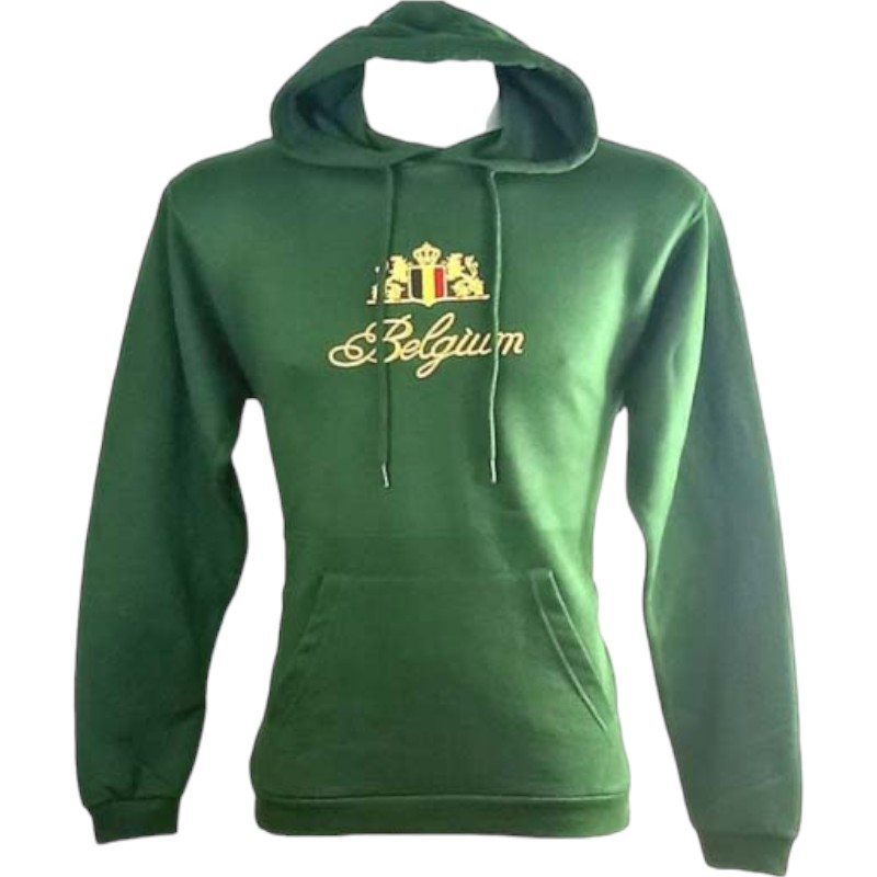 Sw-Sh Hooded Belgium Embroidery B.Green