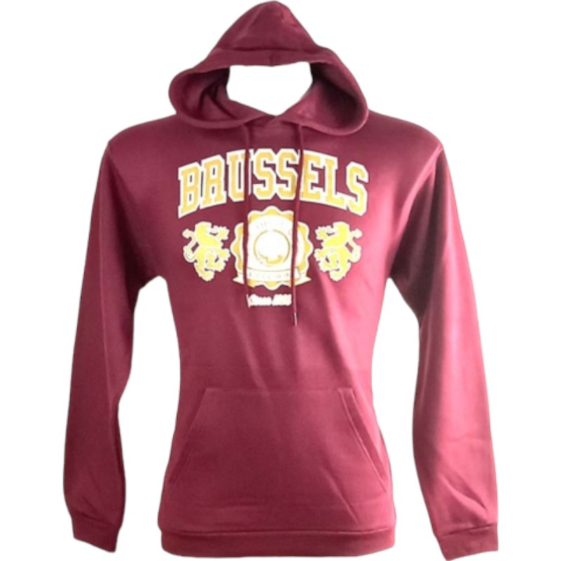 Sw-Sh Hooded Brussels 2 Lions Burgundy