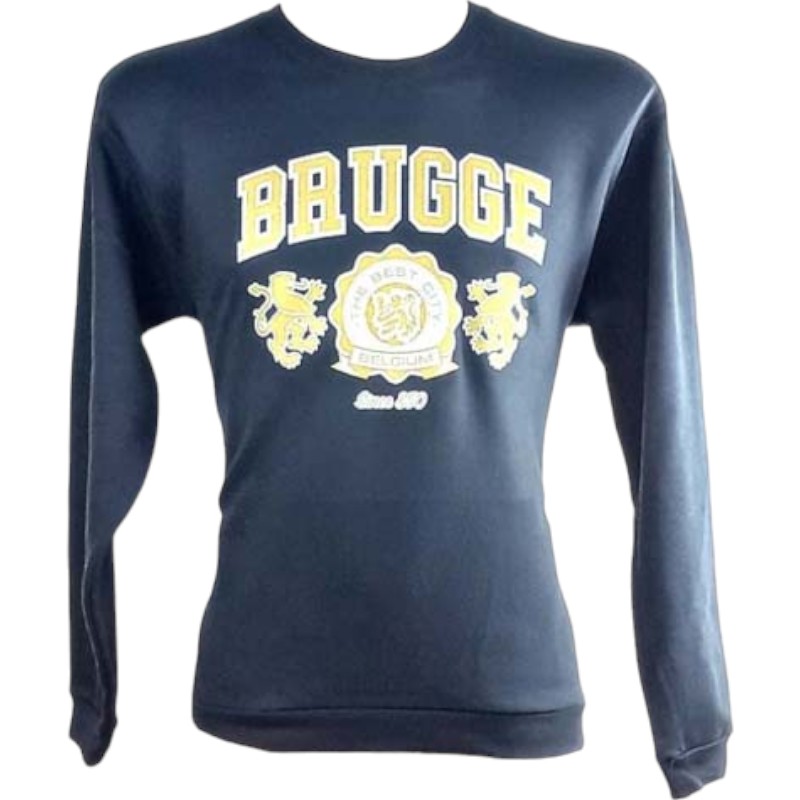 Sweater non-hooded Brugge 2 lions navy L