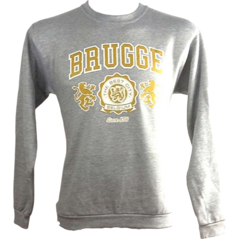 Sw-Sh Non-Hooded Brugge 2 Lions Grey