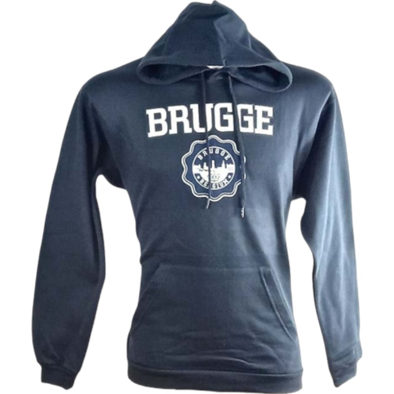 Sweater hooded Brugge fl navy L