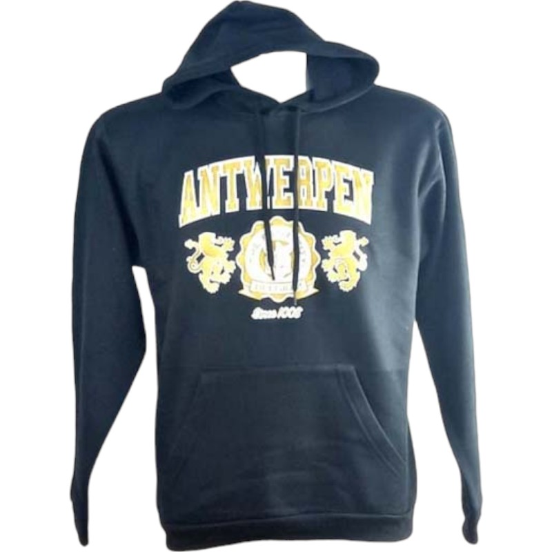 Sweater hooded Antwerpen 2 lions navy M