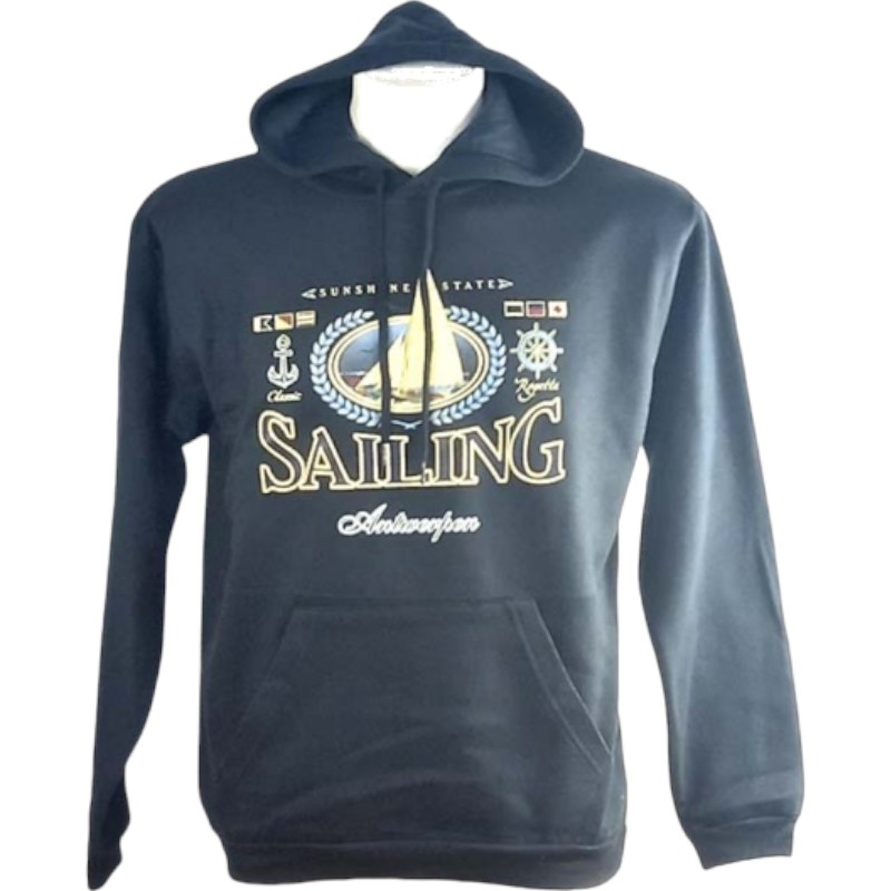 Sw-Sh Hooded Antwerpen Sailing The Sea Navy