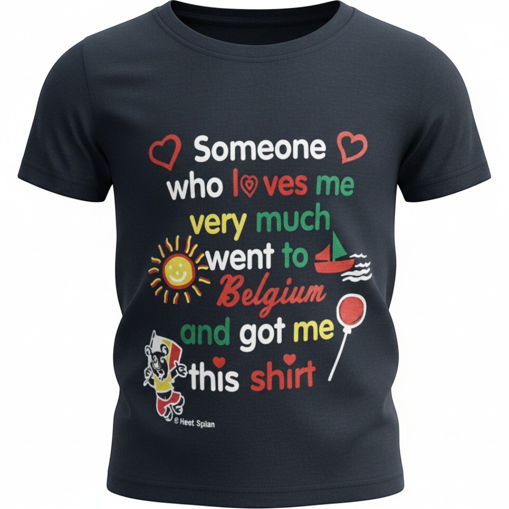 T-shirt kids someone navy  9-10