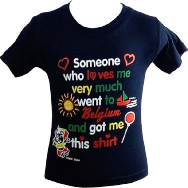 T-shirt kids someone navy L