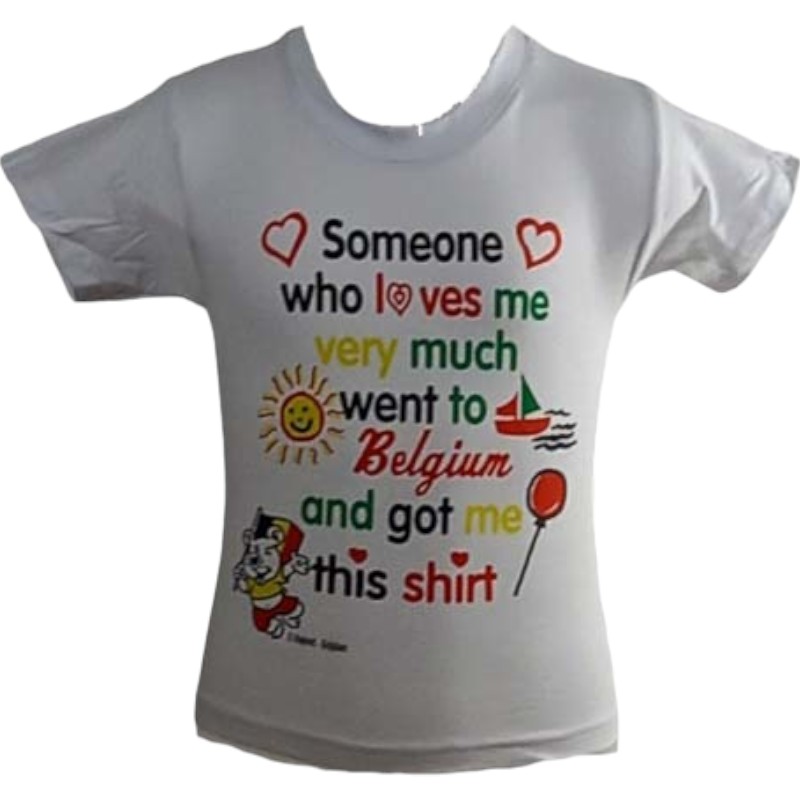 T-shirt kids someone white L