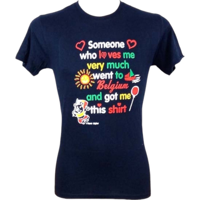 T-shirt adults someone navy S