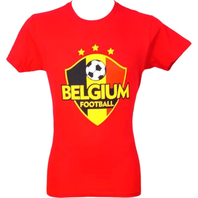 T-shirt adults Belgium foot red L