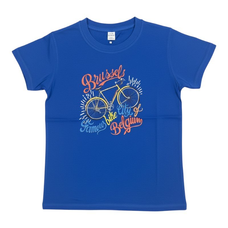 T-shirt kind Brussels famous bike blue 11-12