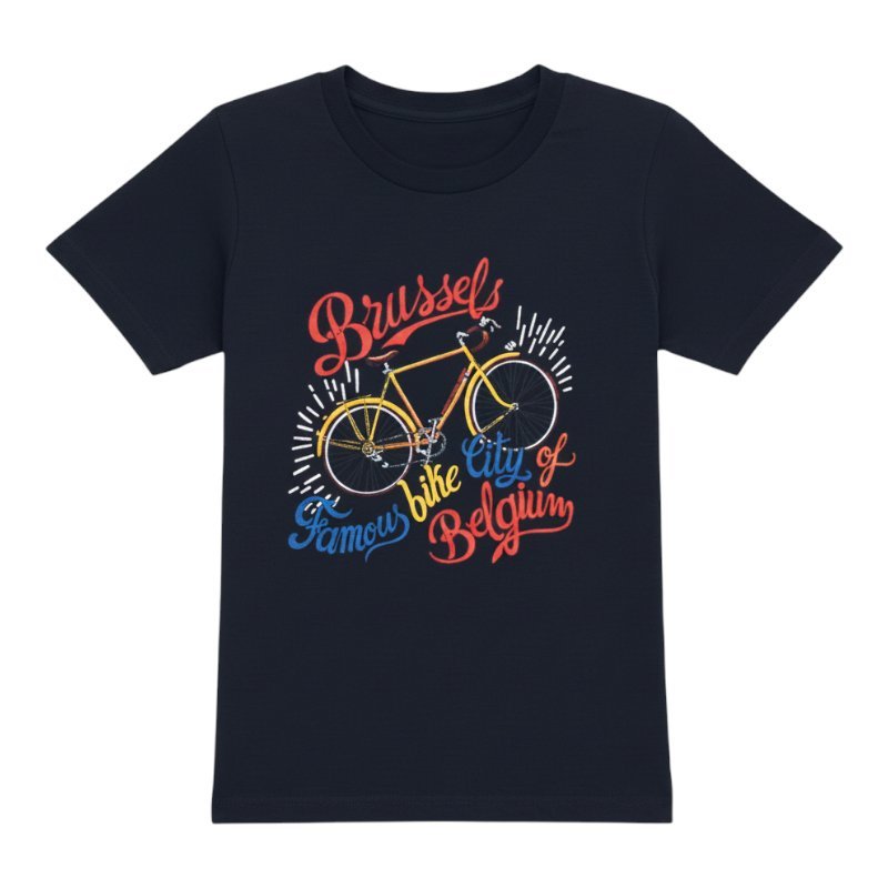T-shirt kind Brussels famous bike navy  11-12