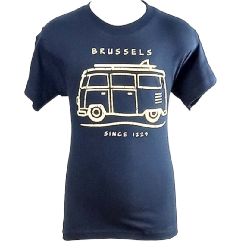 T-shirt kids Brussels surf navy L