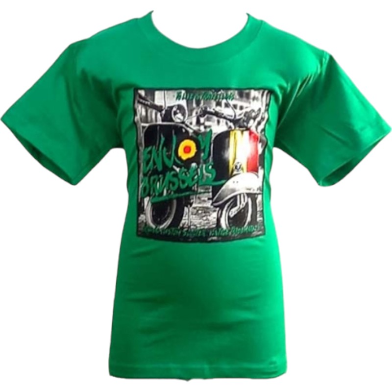 T-Shirt Kids Brussels Vespa Green