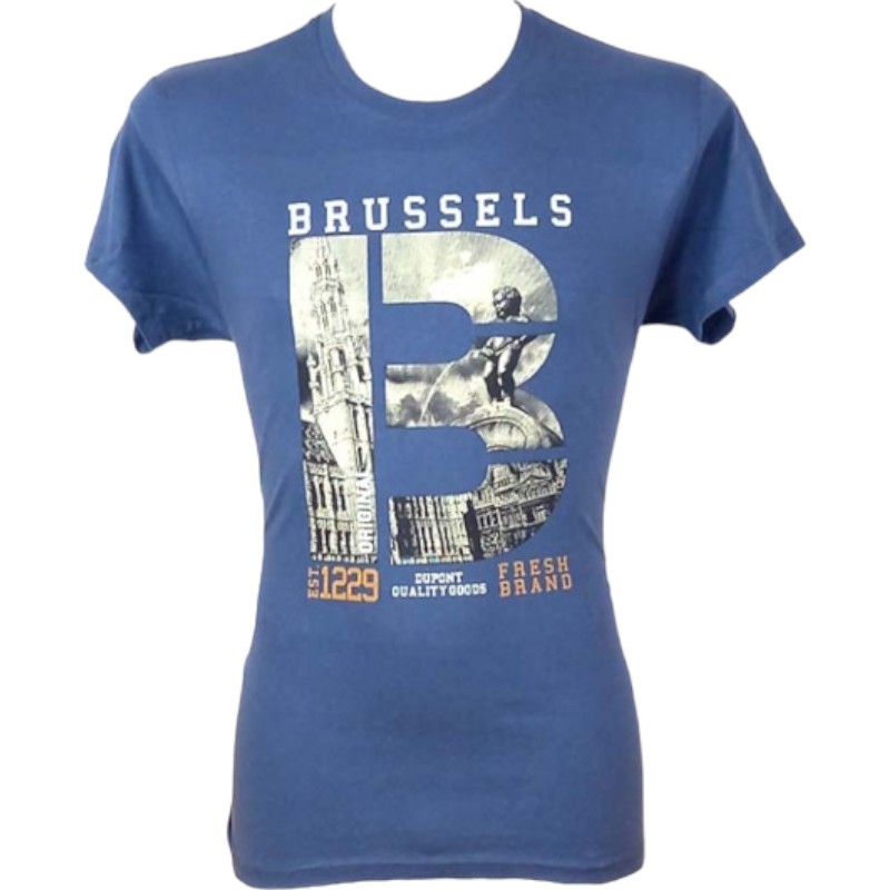 T-Shirt Adults Brussels "B" Denim
