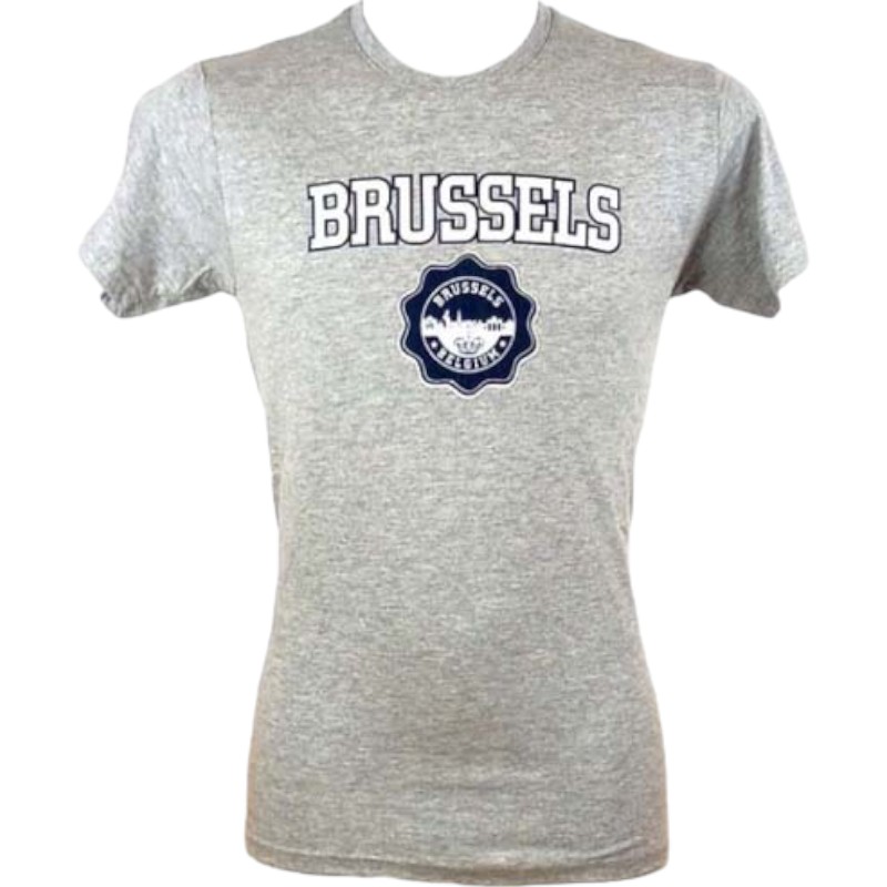 T-shirt adults Brussels fl grey L