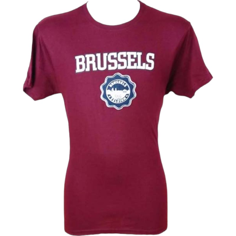 T-Shirt Adults Brussels Fl Burgundy