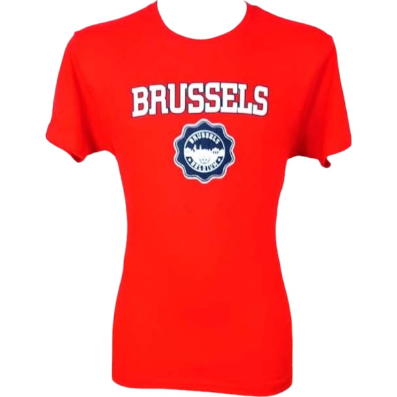 T-shirt adults Brussels fl red L