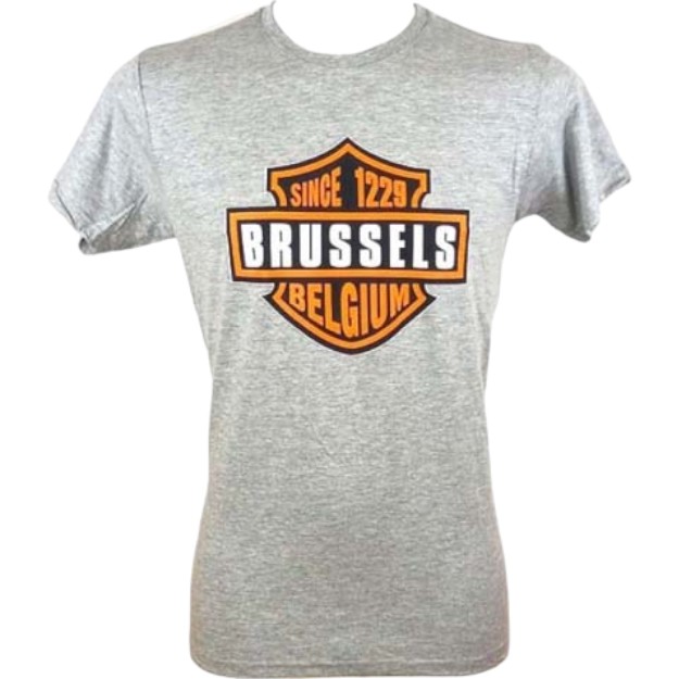 T-shirt adults Brussels hd grey L