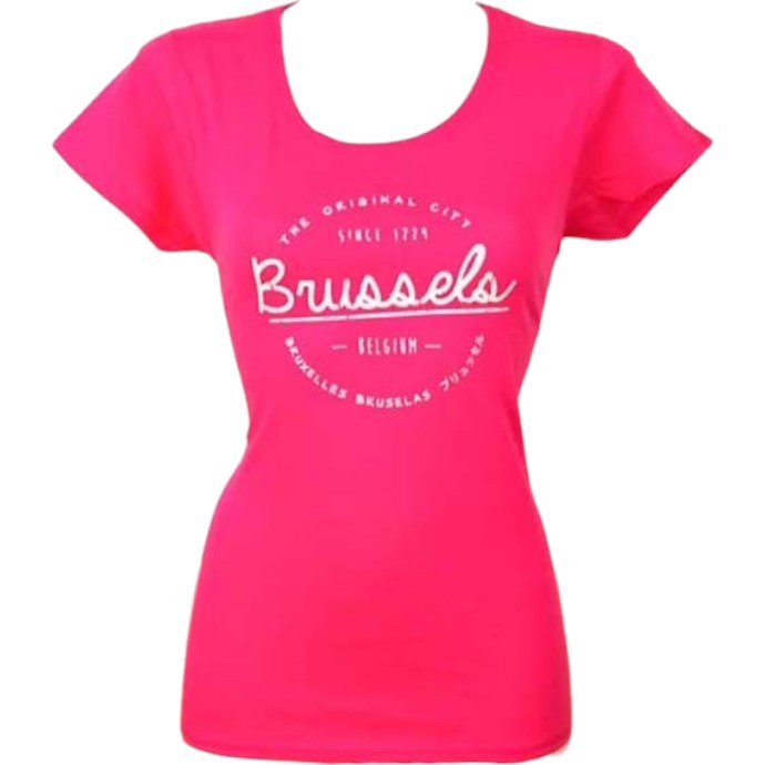 T-shirt ladies Brussels original fuchia L