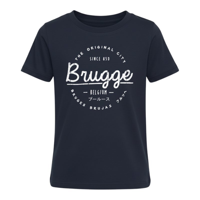 T-shirt kind Brugge original navy  9-10