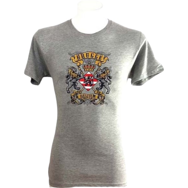 T-shirt adults Brugge shield grey L