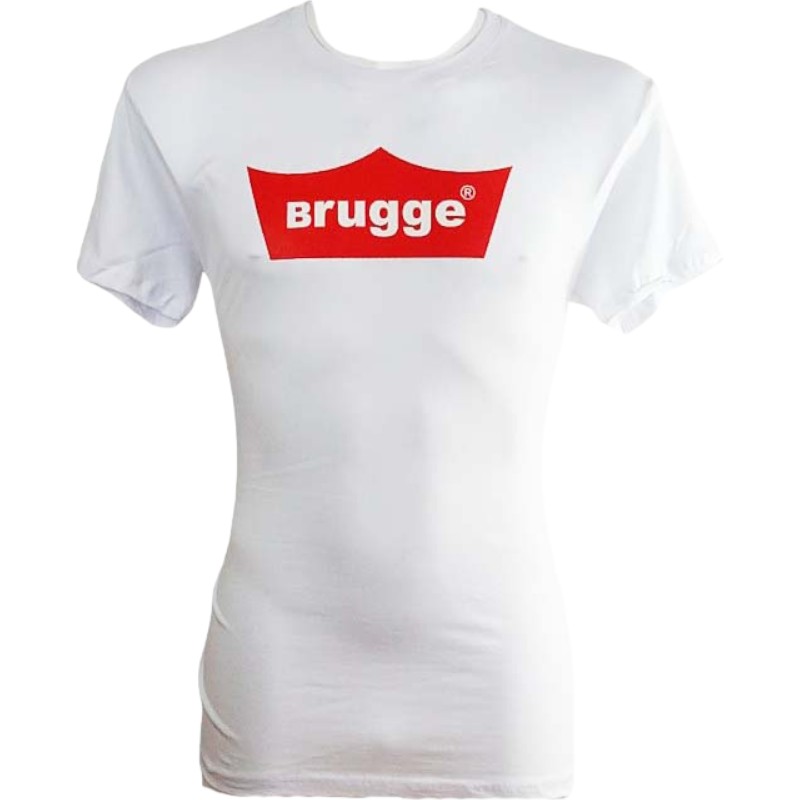 T-Shirt Adults Brugge Red Crown White