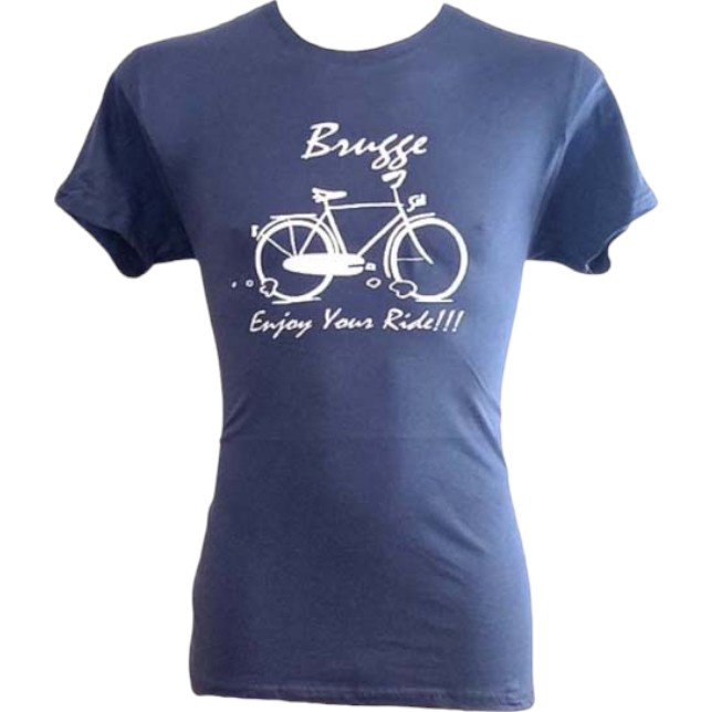 T-shirt adults Brugge ride denim L