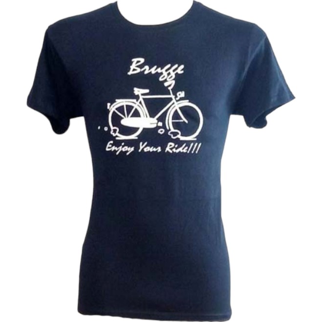 T-shirt adults Brugge ride navy L