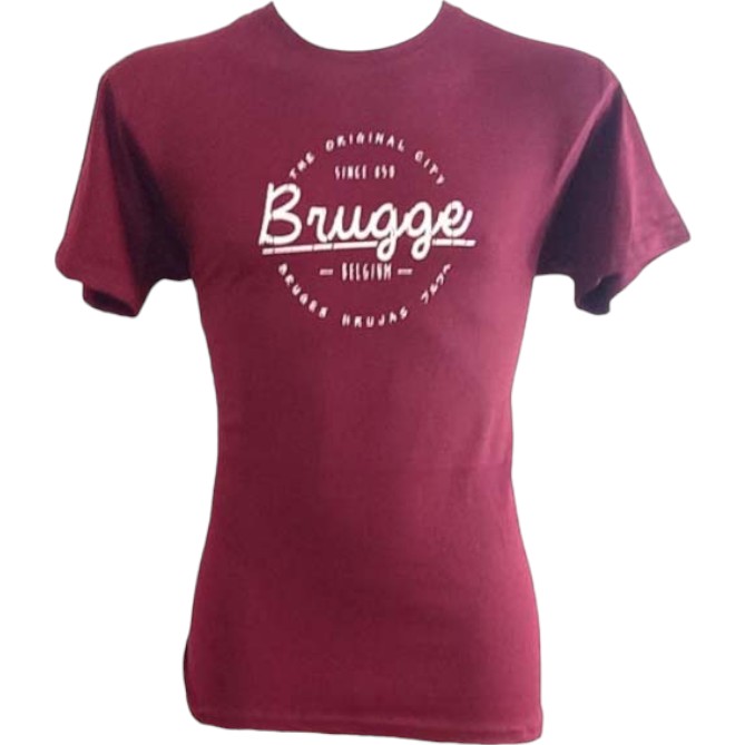 T-Shirt Adults Brugge Original Burgundy