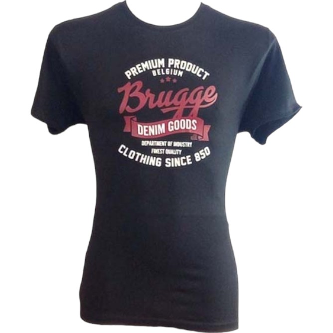 T-Shirt Adults Brugge Premium Black