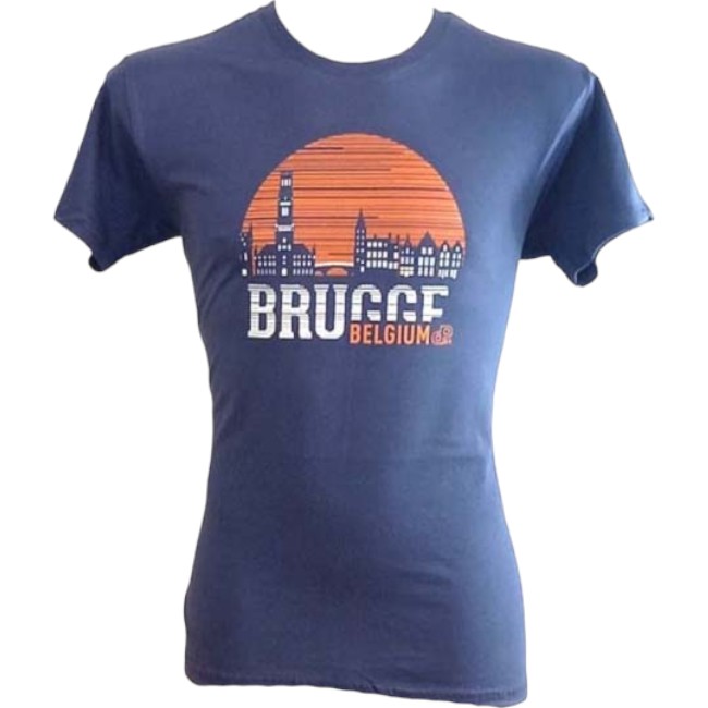 T-Shirt Adults Brugge Sunset Denim