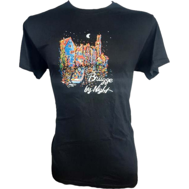 T-Shirt Adults Brugge By Night Black