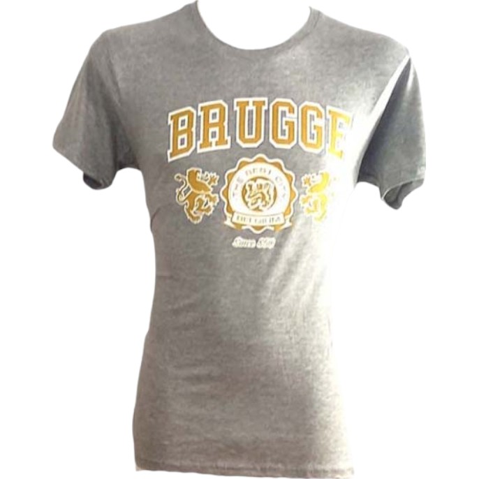 T-shirt adults Brugge 2 lions grey L