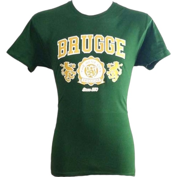T-Shirt Adults Brugge 2 Lions Bottle Green