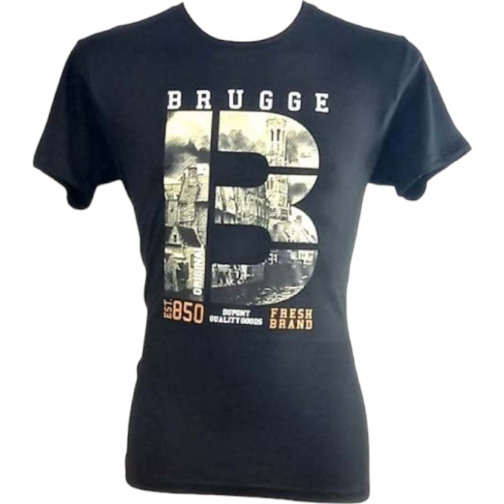 T-shirt adults Brugge "b" black L