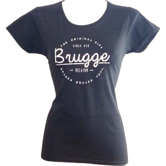 T-Shirt Ladies Brugge Original Black