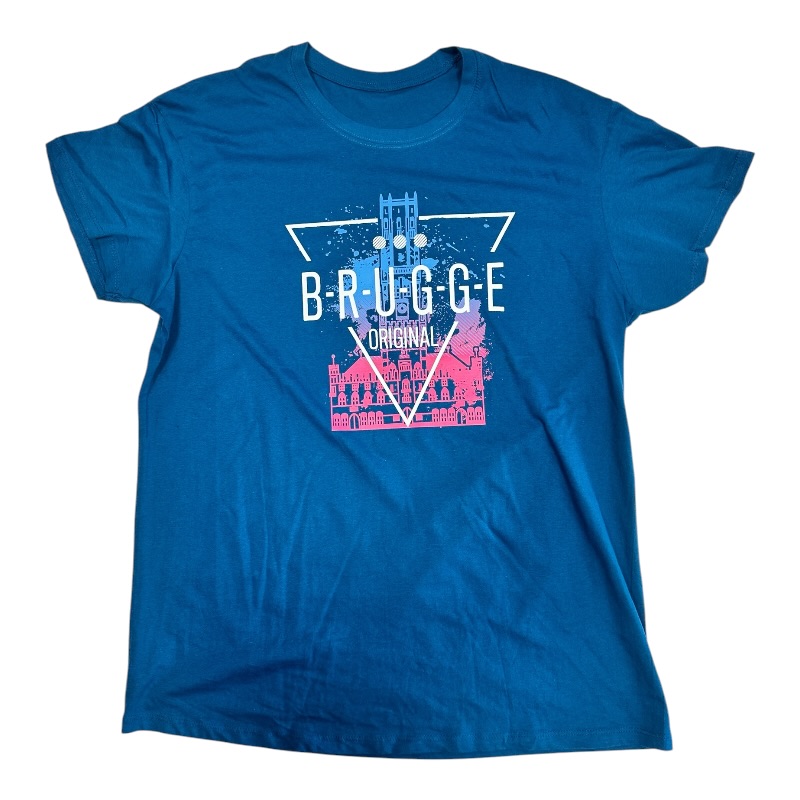 T-Sh Brugge blauwe driehoek Moonlight L