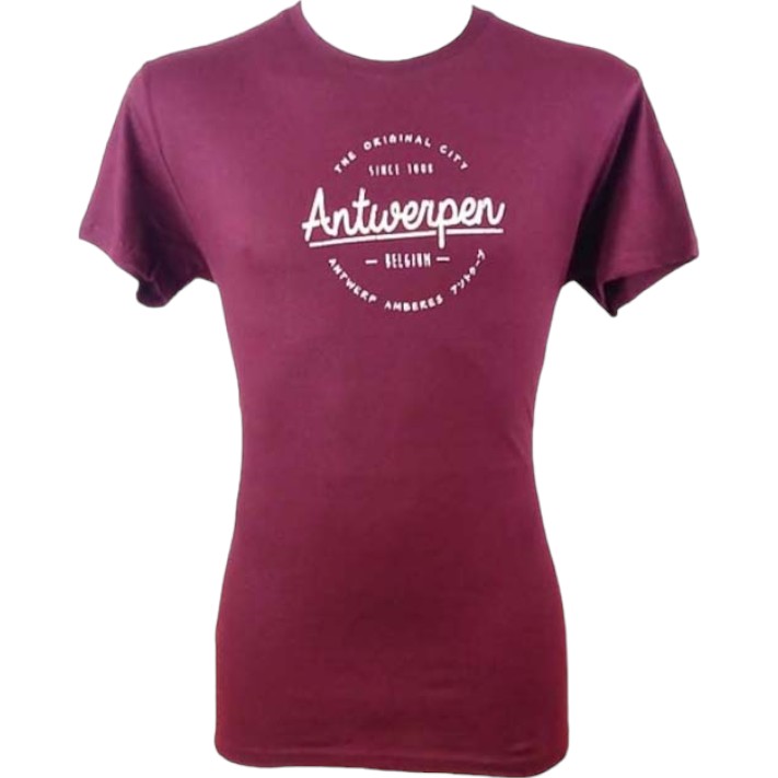 T-shirt adults Antwerpen original burgundy L