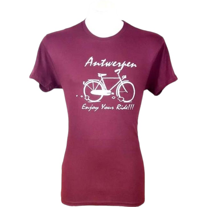 T-Shirt Adults Antwerpen Ride Burgundy